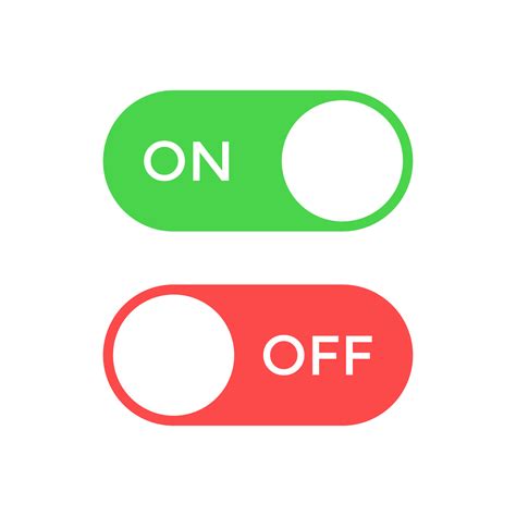 On off toggle switch button icon vector in flat style 16537463 Vector Art at Vecteezy