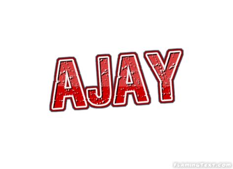 Ajay Logo | Free Name Design Tool from Flaming Text