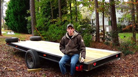 Homemade Flatbed Boat Trailer is Finished - YouTube