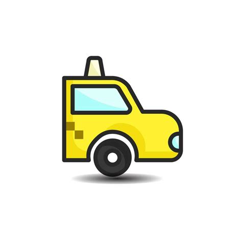 Taxi Icon. Taxi Logo. Vector Illustration. Isolated on White Background ...