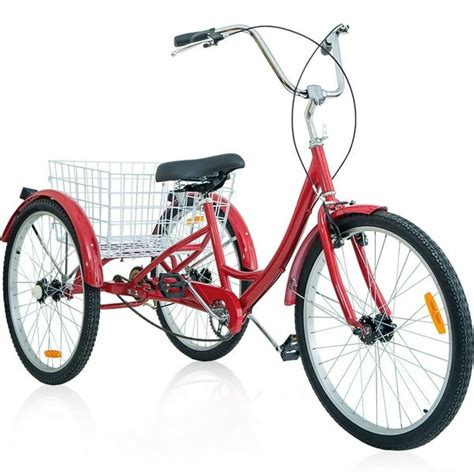 Merax 26" 3 Wheel Bike Adult Tricycle Trike Cruise Bike, Multiple Colors - Walmart.com - Walmart.com