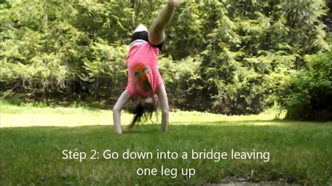 Front Walkover Tutorial - YouTube