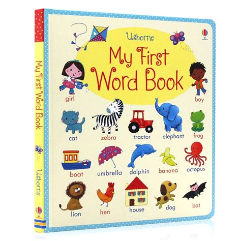 Usborne English Picture Board Book My First Word Book Dictionary for Kids Library Early ...