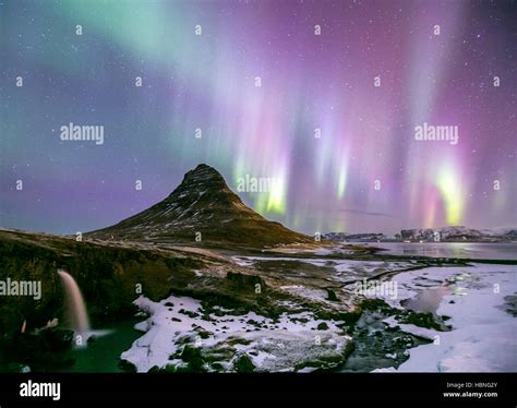 Aurora borealis Iceland Stock Photo - Alamy