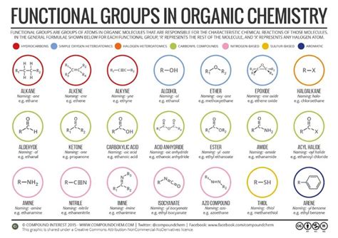 Functional Groups in Organic Compounds – Compound Interest | Functional ...