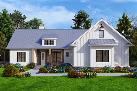 Farmhouse Style House Plan - 3 Beds 2.5 Baths 2064 Sq/Ft Plan #54-546 ...