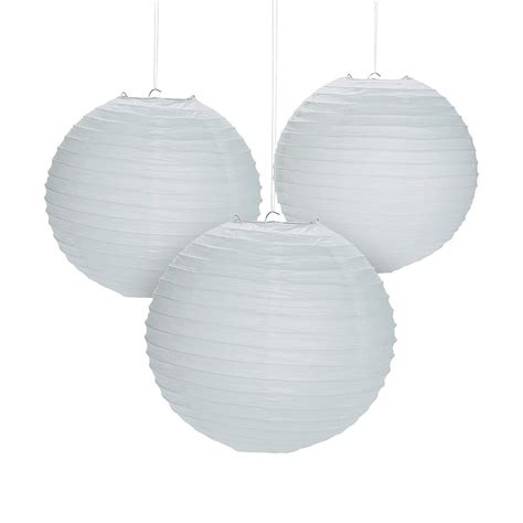 WHITE HANGING PAPER LANTERNS - Party Decor - 6 Pieces - Walmart.com