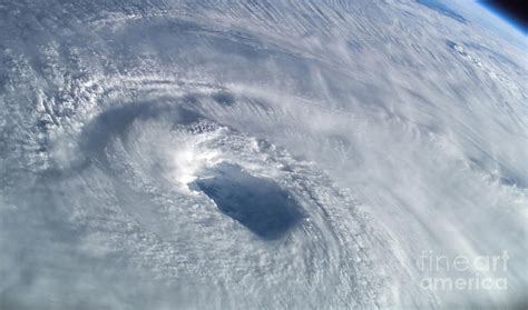 Close-up View Of The Eye Of Hurricane Photograph by Stocktrek Images