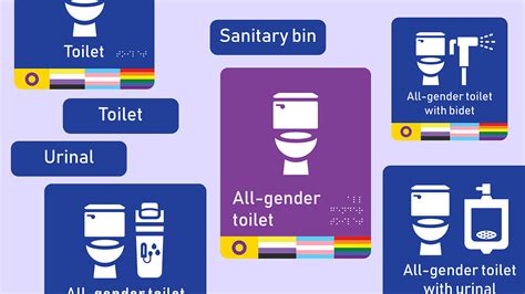 All-gender bathroom project on Behance