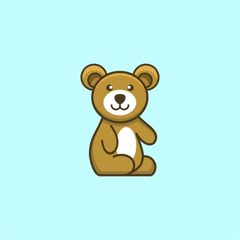 cute bear concept logo design 19058507 Vector Art at Vecteezy