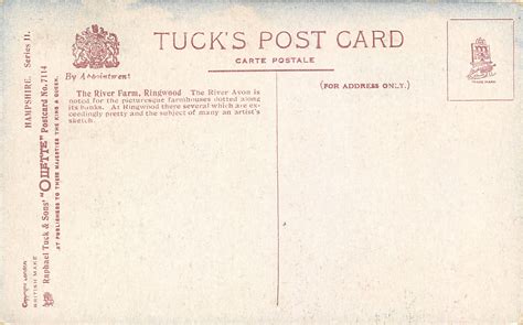 THE RIVER FARM - TuckDB Postcards