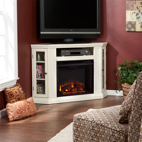 White Corner Entertainment Center With Fireplace Entertainment – Fireplace Guide by Linda