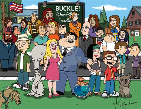 American Dad Characters - Digital and Colored by castlefreak005 on ...