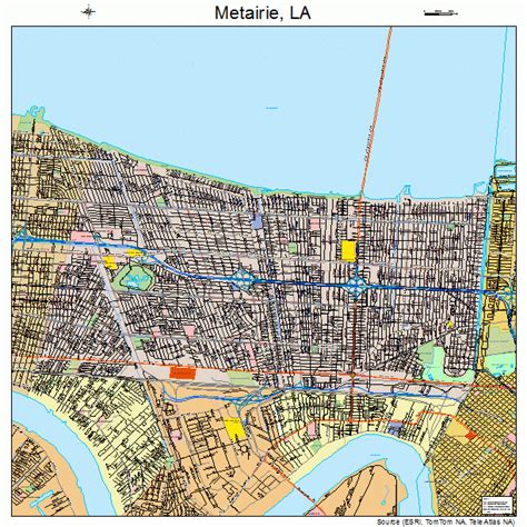 Metairie Louisiana Street Map 2250115