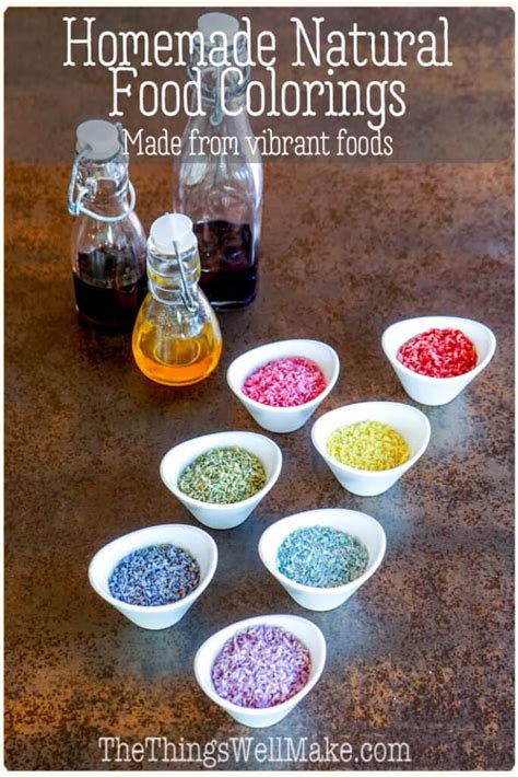 DIY Natural Food Coloring and Homemade Colored Sugar Crystals - Oh, The ...