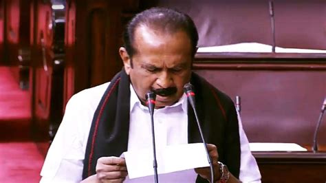 MDMK founder Vaiko, four others take oath as Rajya Sabha members