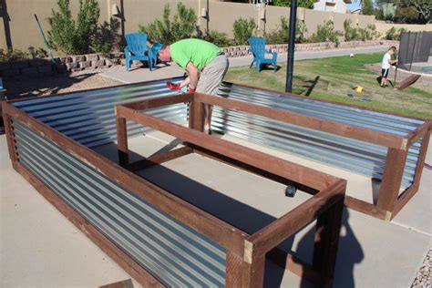 DIY Corrugated Metal Raised Garden Bed - The Decor Mama Metal Raised ...