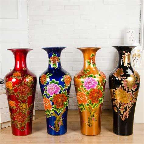 Aliexpress.com : Buy Crystal Glaze Jingdezhen Ceramics Large Floor Vases Colored Luxury ...