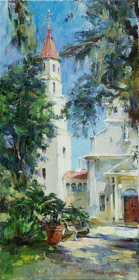 Cathedral, St. Augustine 24 x 12 | Figurative artists, Fine art, Impressionist