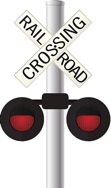 Railroad Crossing Sign Clip Art, Vector Images & Illustrations - iStock