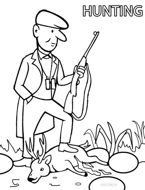 Printable Hunting Coloring Pages For Kids