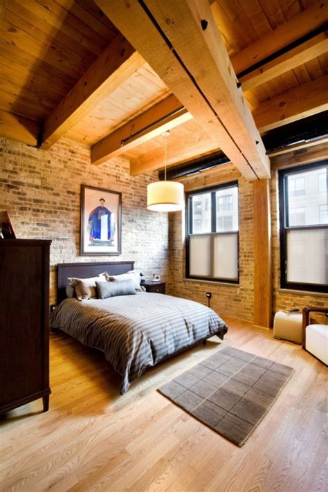 75 Impressive Bedrooms With Brick Walls - DigsDigs