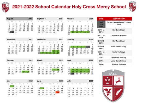 Holy Cross Academic Calendar 2022-2023 - Calendar2023.net