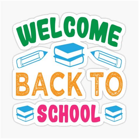 "Welcome back to school 2023" Sticker for Sale by melar | Redbubble