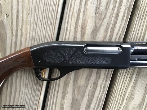 REMINGTON 870 WINGMASTER ENHANCED ENGRAVED RECEIVER, 28 GA. 25” REM CHOKE BARREL 99% COND.