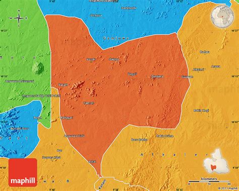 Political Map of Bauchi