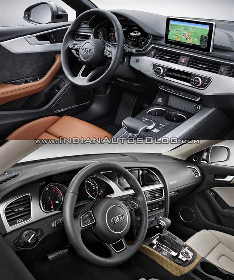 2017 Audi A5 Sportback vs. 2012 Audi A5 Sportback interior