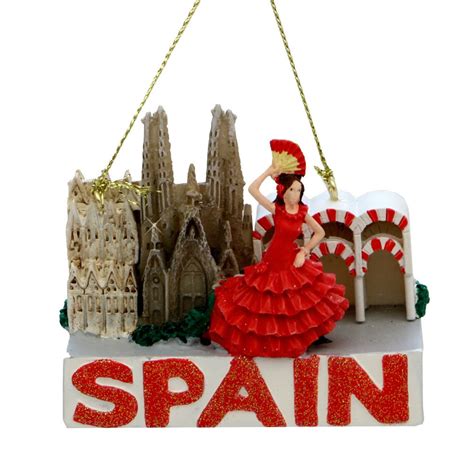 Spain Icons Christmas Ornament | Christmas ornaments, Christmas tree ...