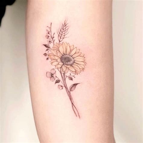 14 Feminine Sunflower Tattoo Designs – Best Tattoo Zone