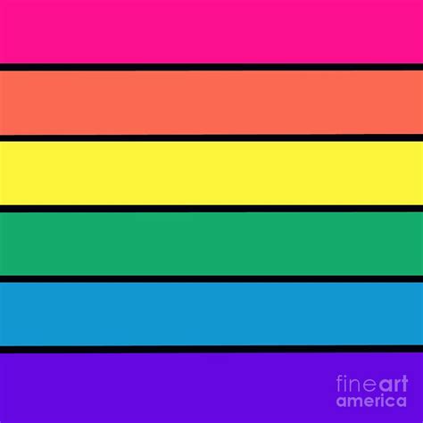 Pastel Rainbow Stripes Digital Art by Johari Smith - Fine Art America