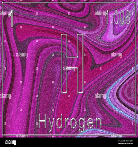 Hydrogen element of the periodic table of the mendeleev system hi-res ...