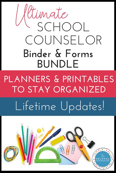 the ultimate school planner and forms bundle with text that reads ...