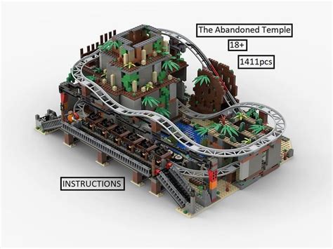 Le Temple Abandonné Lego Moc Coaster | Etsy in 2021 | Roller coaster ...