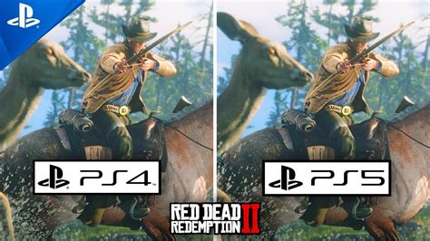 Red Dead Redemption 2 PS4 VS PS5 Graphics Comparison Gameplay/4K/PlayStation 5 VS PlayStation 4 ...