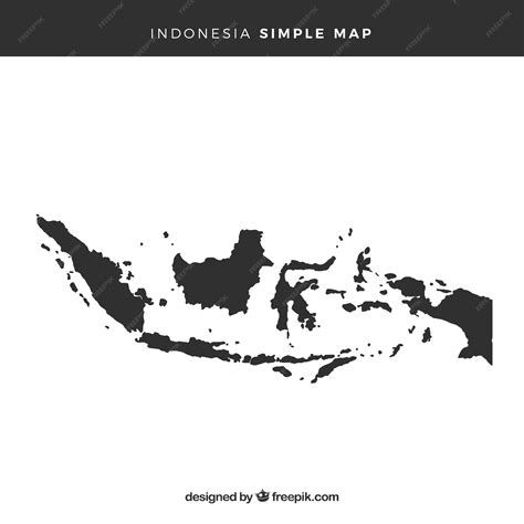 Premium Vector | Map of indonesia