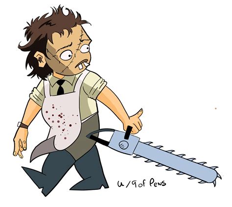 Leatherface Cartoon. Please Critique! : r/learnart