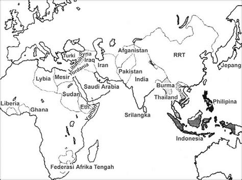 Sketsa Peta Asia Tenggara Hitam Putih Chords - IMAGESEE