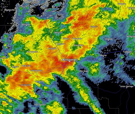 Strong Storms Affecting Montgomery County : The Alabama Weather Blog