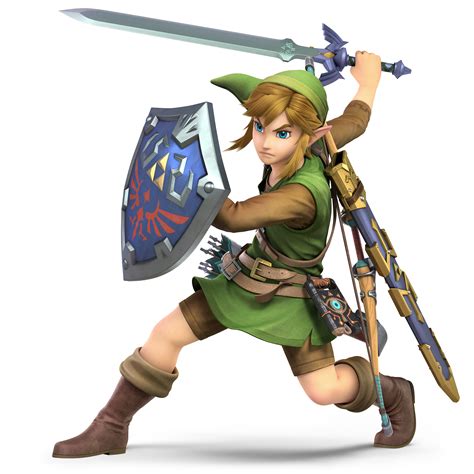 Link (Tunic of the Wild variation) as he appears in Super Smash Bros ...