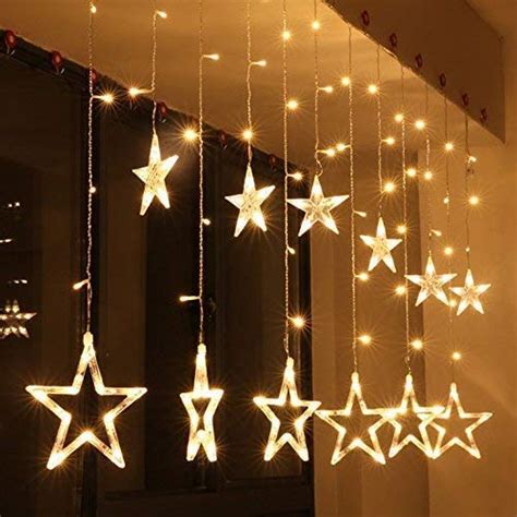 Desidiya® 12 Stars LED Diwali Lights Curtain String Lights Window ...