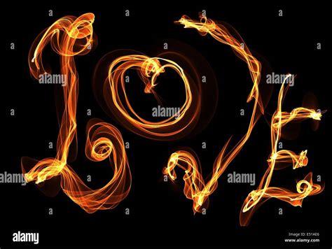 love fire illustration Stock Photo - Alamy