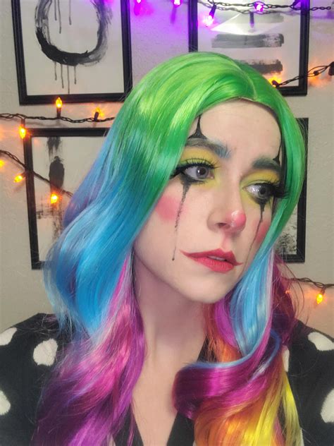 Spooky Rainbow Clown Makeup! : r/halloween