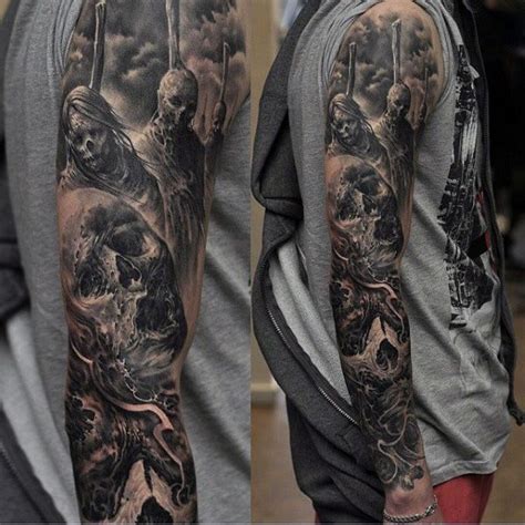 The Ultimate 137+ Best Sleeve Tattoos in 2021 | Black and grey tattoos ...