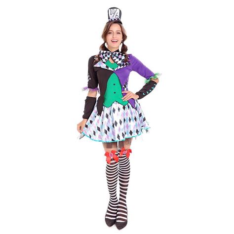 Alice Wonderland Mad Hatter Cosplay Costume N14742