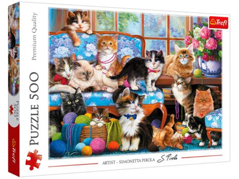 Trefl Cat Family 500 Piece Jigsaw Puzzle