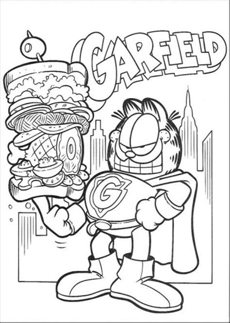 Garfield Christmas Coloring Pages at GetDrawings | Free download